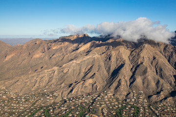 Mount Lemmon in Airzona, aerial view. - obrazy, fototapety, plakaty
