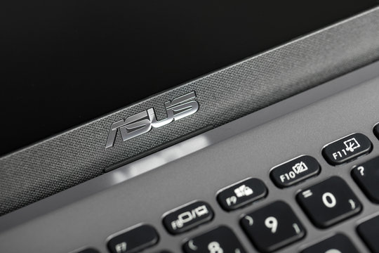 freudenberg, North Rhine-Westphalia/germany - 04 05 2020: asus notebook sign in freudenberg germany