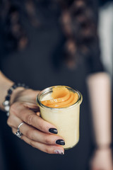 bright tasty food table setting cocktails and alcohol