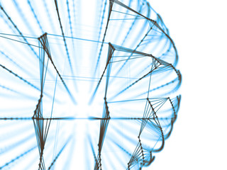 Abstract geometry surfaces, lines and points background, Used as digital wallpaper and technology background.	
