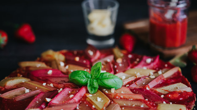 Sabl&eacute; &agrave; la Rhubarbe