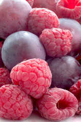 straberries and grapes
