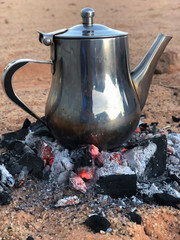 teapot on fire