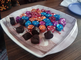 A wonderful tray full of delicious Home-Made Chocolates