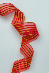 red curly ribbon