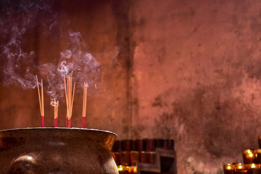Incense burner at Chinese temple