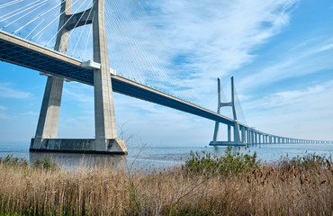 Fototapeta premium Vasco da Gama bridge. Lisbon, Portugal.