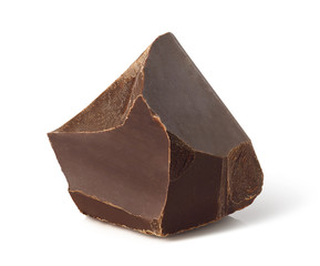 One piece of broken dark chocolate
