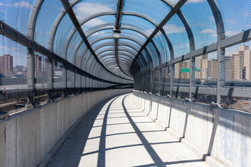 Pedestrian Path off the Triborough Bridge of New York City leading to Randalls and Wards Islands