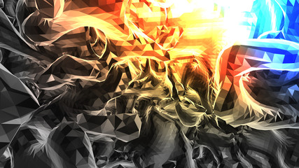 8K UHD Abstract Polygon Background