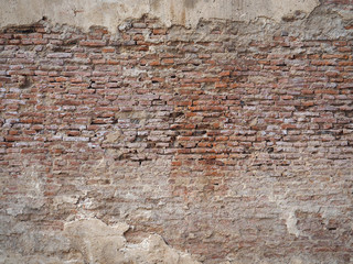Old brick wall for background.