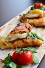 khachapuri cooked on the grill