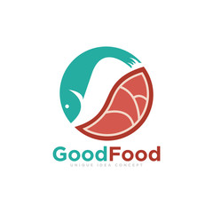 Healthy Food Logo Design Vector