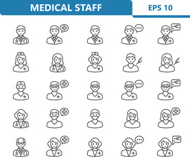 Medical Staff Icons