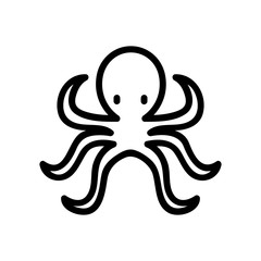 ocean octopus tentacles icon vector. ocean octopus tentacles sign. isolated contour symbol illustration