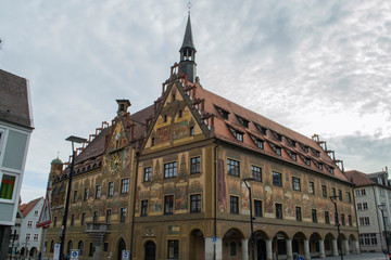 Germany, Ulm Town Hall: the eastern façade is decorated with interesting and instructive scenes from the Old Testament