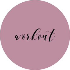 instagram highlight story icons nude dark pink version - workout