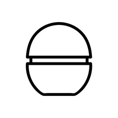 egg balm icon vector. egg balm sign. isolated contour symbol illustration