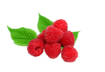 Ripe Raspberries fruits