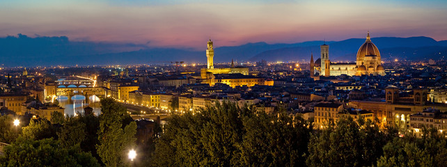 Obraz premium tramonto a Firenze