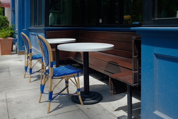 Empty Restaurant Outdoor Seating