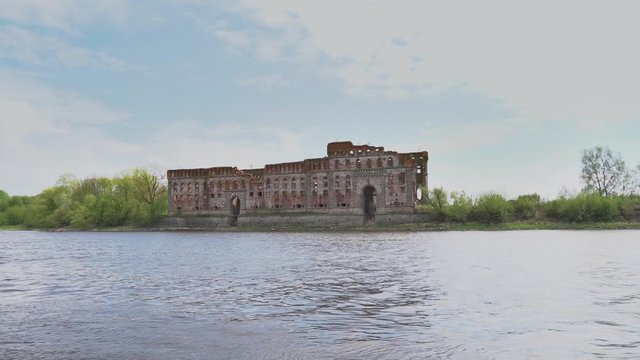 Ancient stronghold in Modlin, Poland.