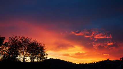 Obraz na płótnie Canvas puesta de sol