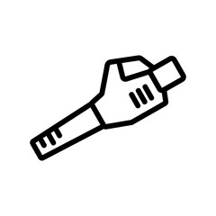 professional blower icon vector. professional blower sign. isolated contour symbol illustration
