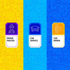 Line Car Service Package Labels