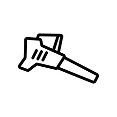 manual electric blower icon vector. manual electric blower sign. isolated contour symbol illustration