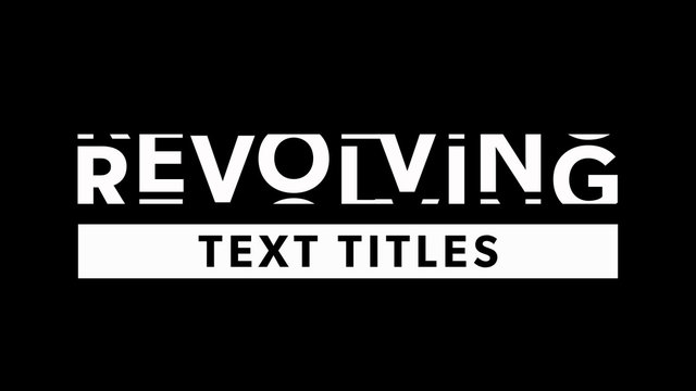 Revolving Text Title Overlay