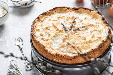 Tart with a protein souffle Tears of an Angel