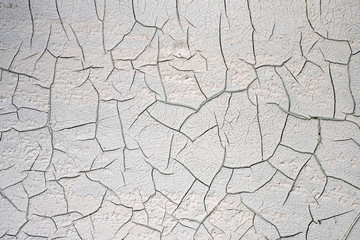 old cracked white painted background