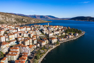 Naklejka na ściany i meble Kastoria and Lake Orestiada in northern Greece