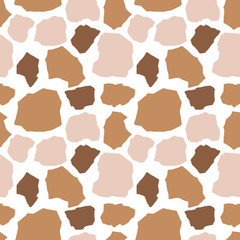 Terrazzo geometric seamless pattern. Stone particles endless texture. Perfect for fabric, textile, packaging and wrapping paper, wallpaper, background, flooring. Illustration on white background