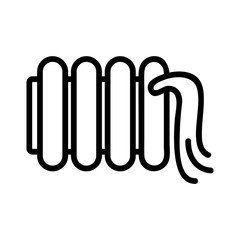 water broke through battery icon vector. water broke through battery sign. isolated contour symbol illustration