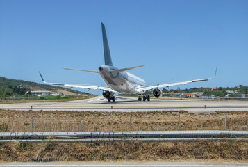 Fototapeta na wymiar Skiathos International Airport