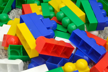 Details of the children's designer. Children's designer for the development of motor skills and imagination.