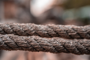 Close-up detail photo of rope