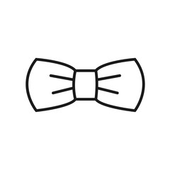 bow tie vector icon in trendy flat design