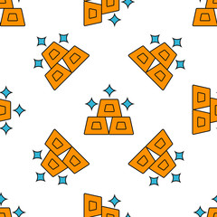 gold icon disabled disabled isolated seamless pattern on white background. gold pattern icon.
Vector illustration