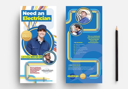 Electrician Rack Card Layout