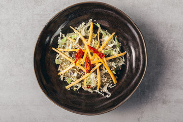 vegetable fresh tasty salad. studio shoot