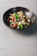 fresh tasty salad meal . studio shoot