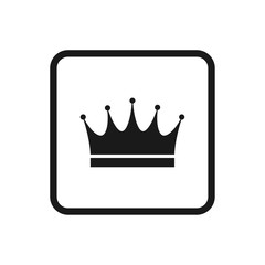 crown icon in trendy flat style