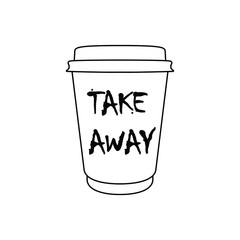 coffee icon Take away coffee sign