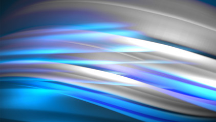 Creative fluid wave lines abstract background. Trendy abstract layout template for business or technology presentation, internet poster or web brochure cover, wallpaper