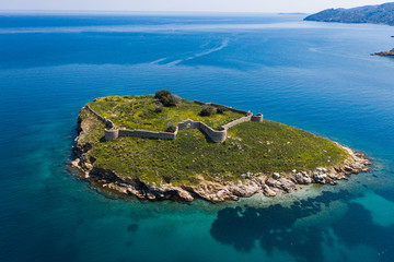 Small island in Aegean sea, Poros, Greece