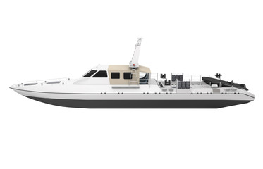 Patrol Boat Isolated © nerthuz