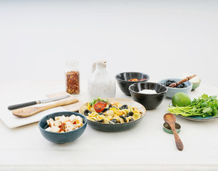 Traditional Italian Pasta salad. Add-ins.